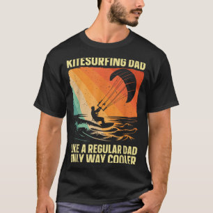 Cool Kitesurfing Art for Dad Men Kiteboarding Kite T-Shirt