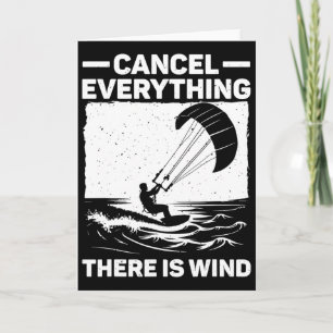 Cool Kitesurfing Art For Men Women Kite Surfing Ki Card