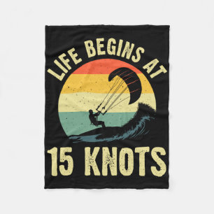 Cool Kitesurfing Art For Men Women Kite Surfing Ki Fleece Blanket