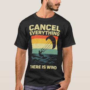 Cool Kitesurfing Art For Men Women Kite Surfing Ki T-Shirt