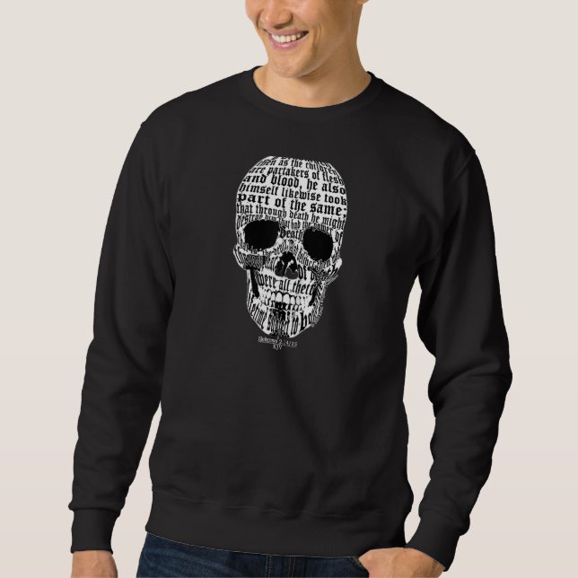 Cool Kjv Bible Scripture Skull  For King James  Ra Sweatshirt (Front)
