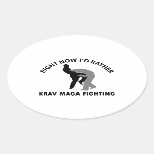 cool Krav maga designs Oval Sticker