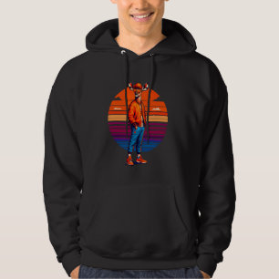 Cool Kudu Modern Urban Style Sunset Retro Art Hoodie