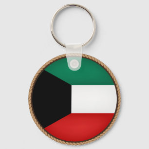 Cool Kuwait Flag Seal Key Ring
