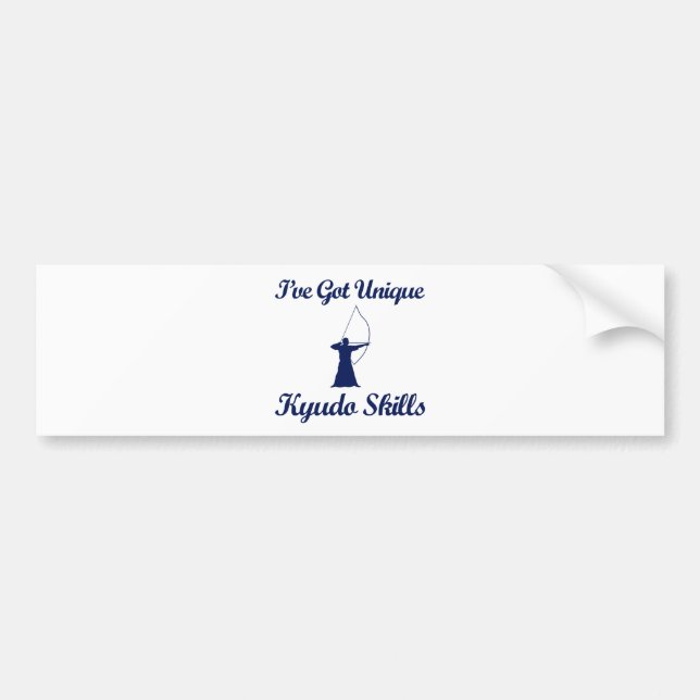 cool kyudo  designs bumper sticker (Front)