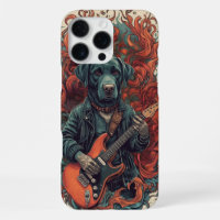 Cool Labrador Guitarist Rock Music Lover