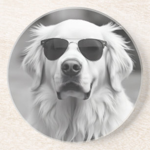 Cool Labrador with Sunglasses – Funny Dog Design Coaster