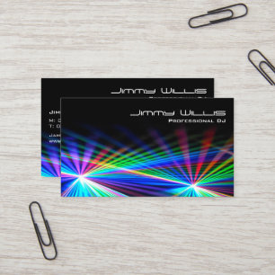 Cool Laser Light Club - DJ Business Card