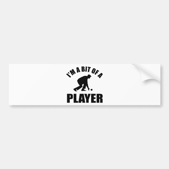 Cool Lawn bowling design Bumper Sticker (Front)