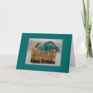Cool Lazy Lizard Card