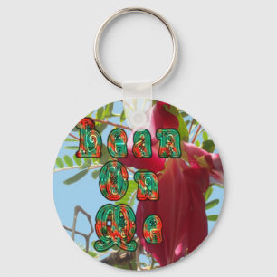 Cool Lean on me lower.jpg Key Ring