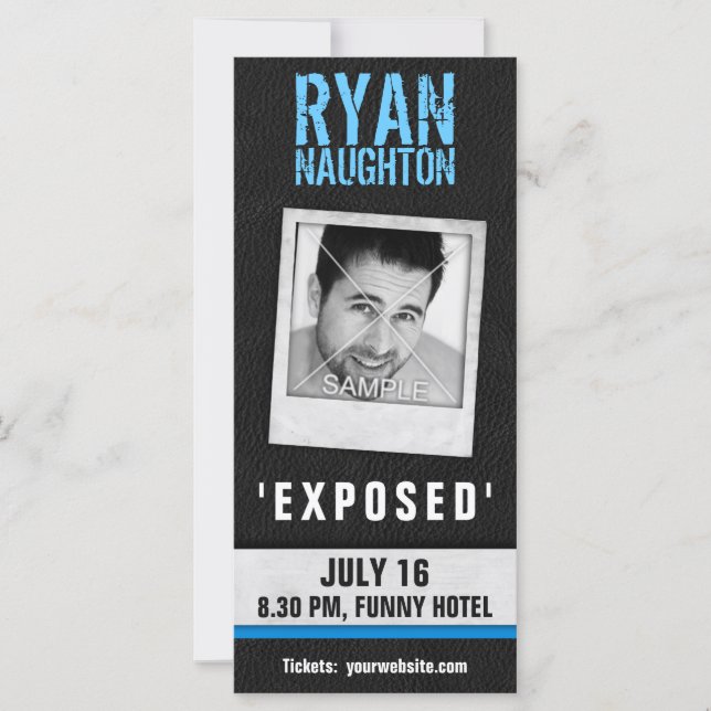 Cool Leather Frame Photo Actor Comedian (Front)