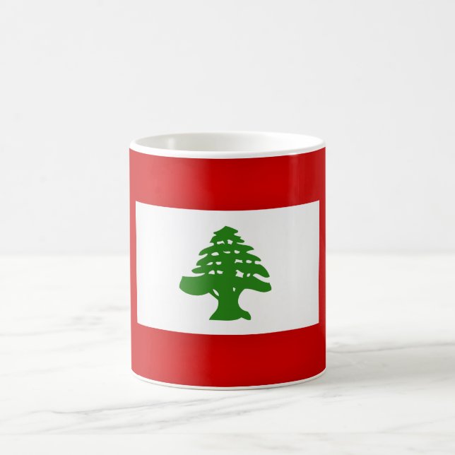 Cool Lebanese Flag Coffee Mug (Center)
