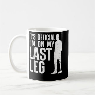 Cool Leg Amputee Art For Men Women Prosthetic Leg Coffee Mug