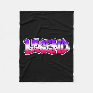 Cool Legend Graffiti Slogan Text Quote Gift Men Fleece Blanket