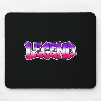Cool Legend Graffiti Slogan Text Quote Gift Men Mouse Pad