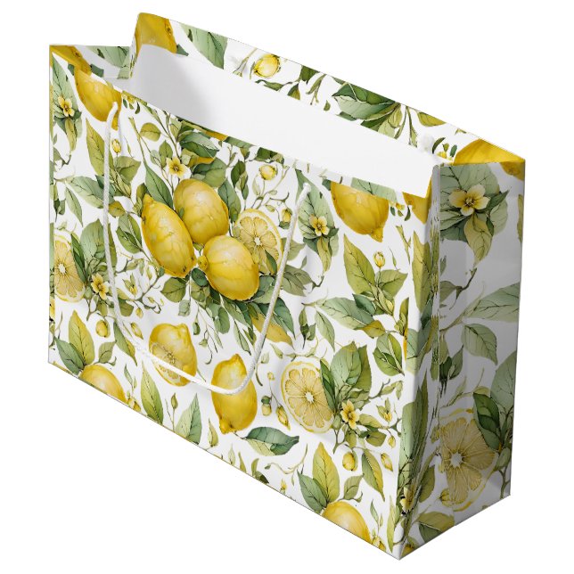 cool lemon gift bag (Front Angled)