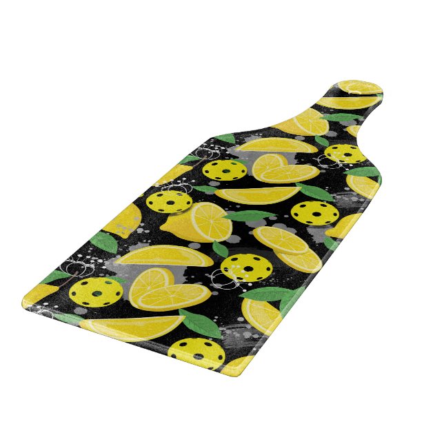 🍋Cool 🍋  lemon pickleball Cutting Board (Corner)