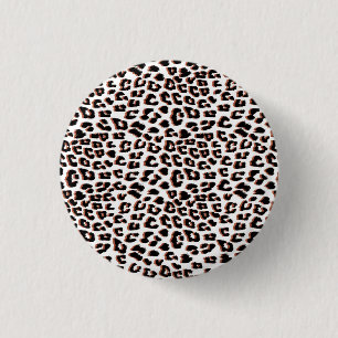 Cool Leopard Animal Print Pattern 3 Cm Round Badge