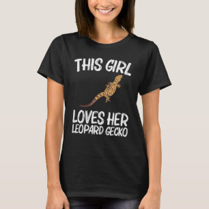 Cool Leopard Gecko For Girls Kid Tiny Dinosaur Liz T-Shirt