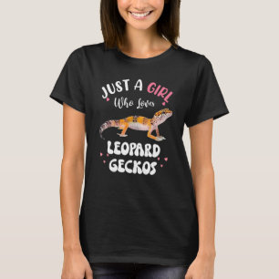 Cool Leopard Gecko For Girls Women Pet Lizard Rept T-Shirt