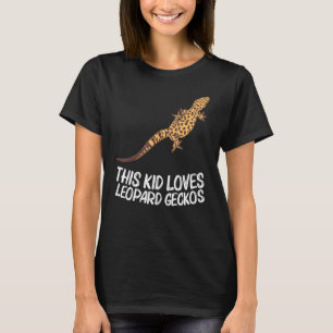 Cool Leopard Gecko For Kids Boys Tiny Dinosaur Liz T-Shirt