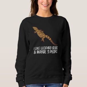 Cool Leopard Gecko For Men Women Tiny Dinosaur Liz Sweatshirt