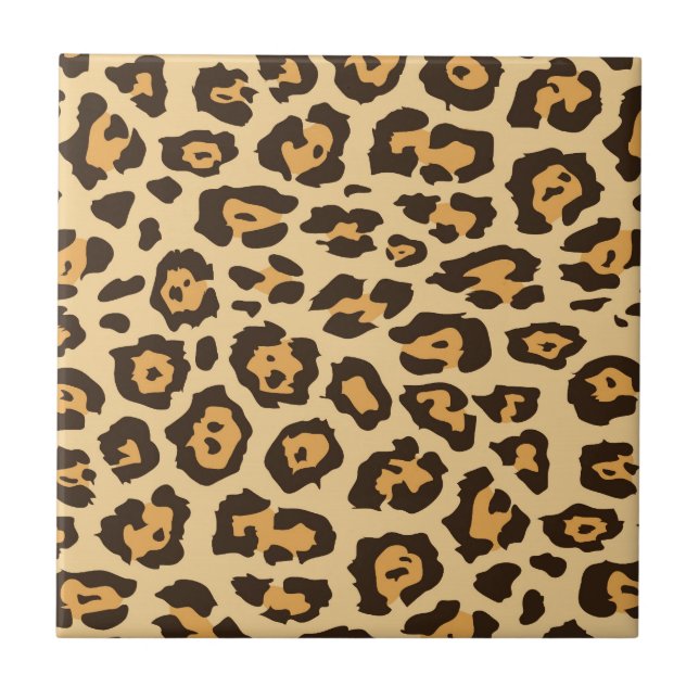 Cool Leopard Print Pattern Gifts for Her Ceramic Tile (Front)