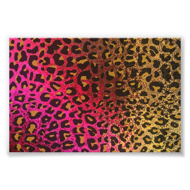 Cool Leopard print skin bright rough background (Front)