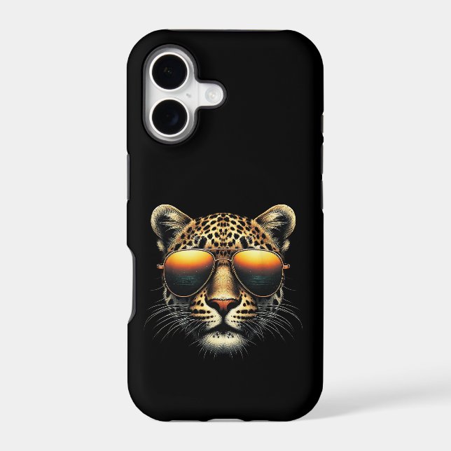 Cool Leopard Wearing Sunglasses Stylish Leopard  (Back)