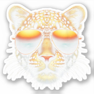 Cool Leopard Wearing Sunglasses Stylish Leopard