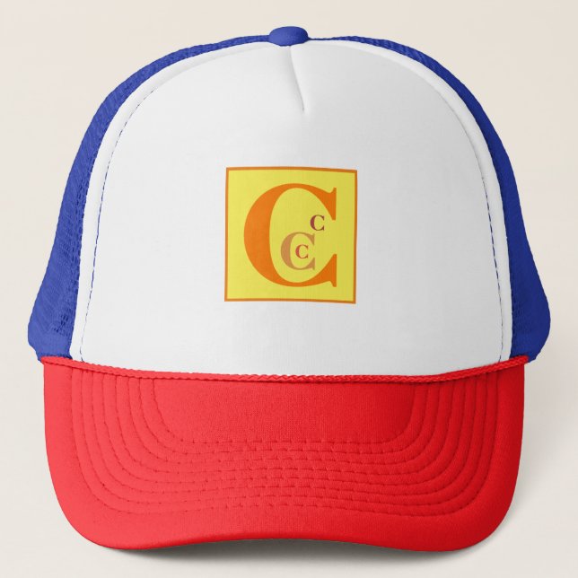 Cool Letter "C" (personalised) Trucker Hat (Front)
