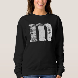 Cool Letter M Chipmunk Christmas Costume Family Wo Sweatshirt