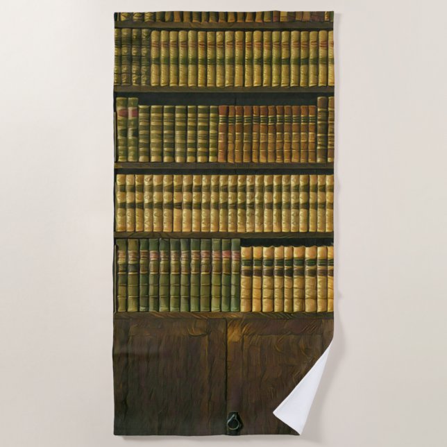 Cool librarian gift beach towel (Front)