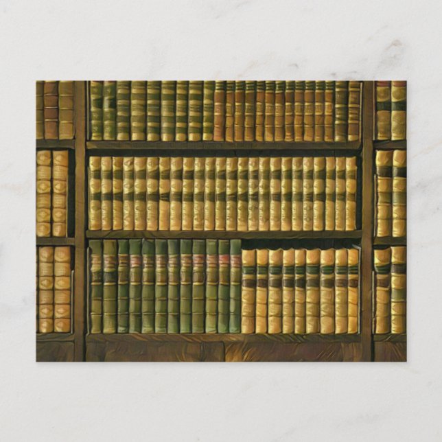 Cool librarian gift postcard (Front)