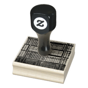 Cool librarian gift rubber stamp