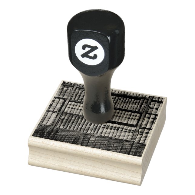 Cool librarian gift rubber stamp (Stamp)