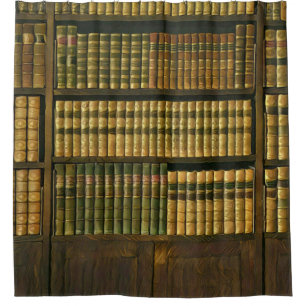 Cool librarian gift shower curtain