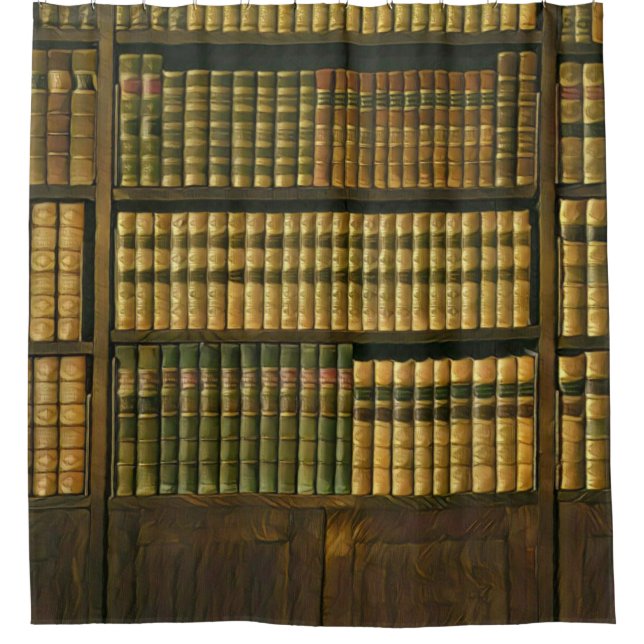 Cool librarian gift shower curtain (Front)