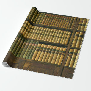 Cool librarian gift wrapping paper