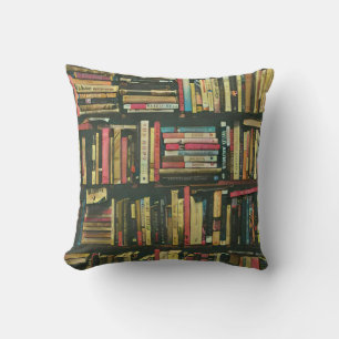 Cool library lover gift cushion
