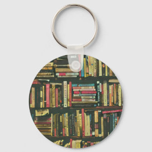 Cool library lover gift key ring