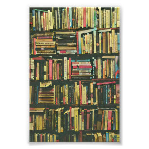 Cool library lover gift photo print