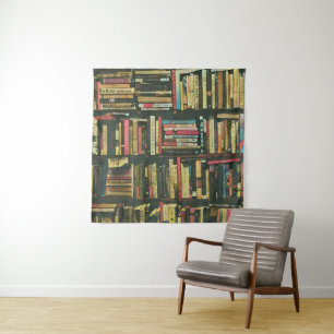 Cool library lover gift tapestry