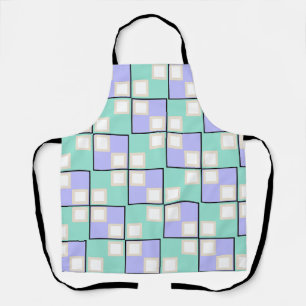 Cool Light Purple Squares Apron