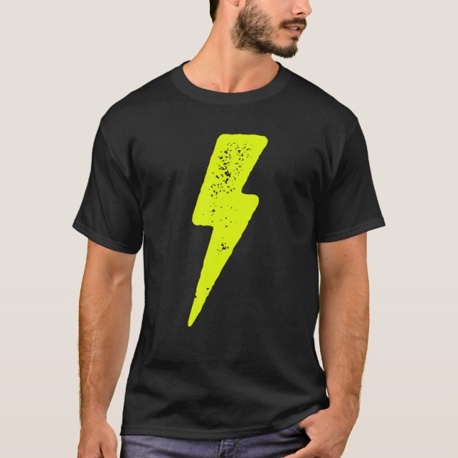 Cool Lightening bolt for sporty athletes teenagers T-Shirt (Front)