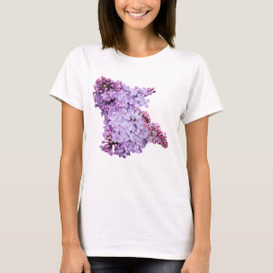 Cool lilac purple violet floral spring T-Shirt