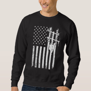 Cool Lineman For Men Women Kids Electrical Lineman Sweatshirt