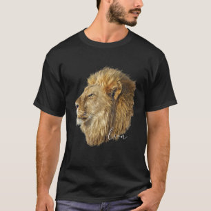 Cool Lion Art Felidae Wildcat Animal Novelty T-Shirt