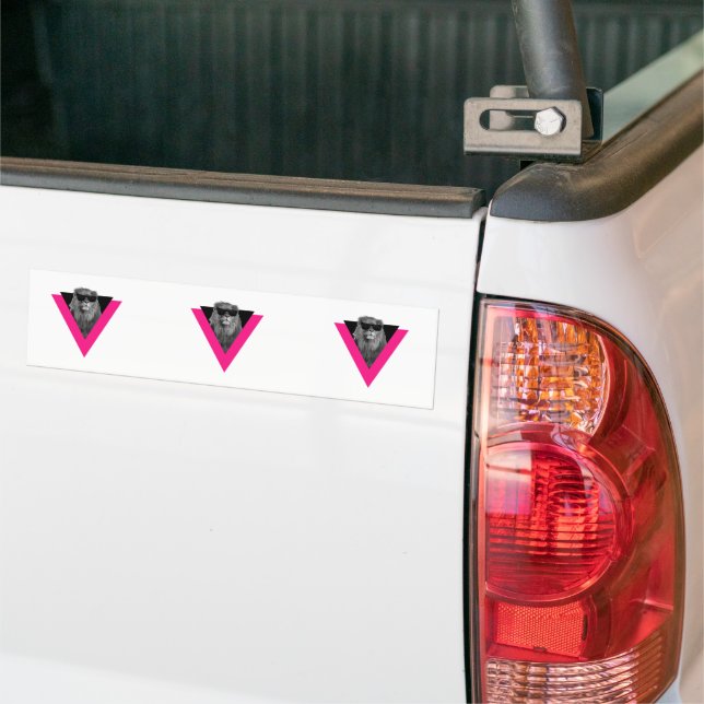 Cool Lion Bumper Sticker (On Truck)